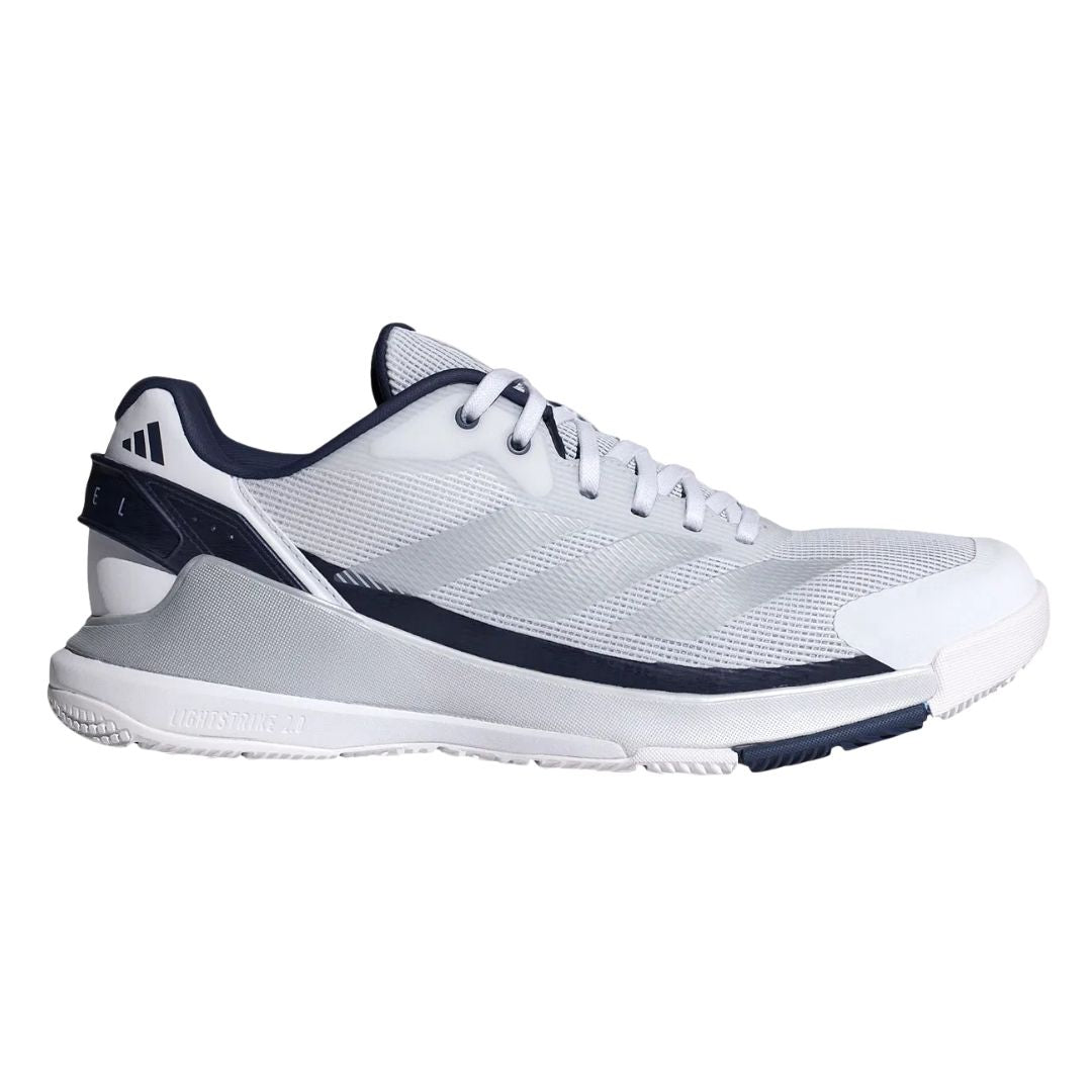 Adidas Crazyquick Ls Men Padelsko Cloud White Silver Metallic Dark Blue 40