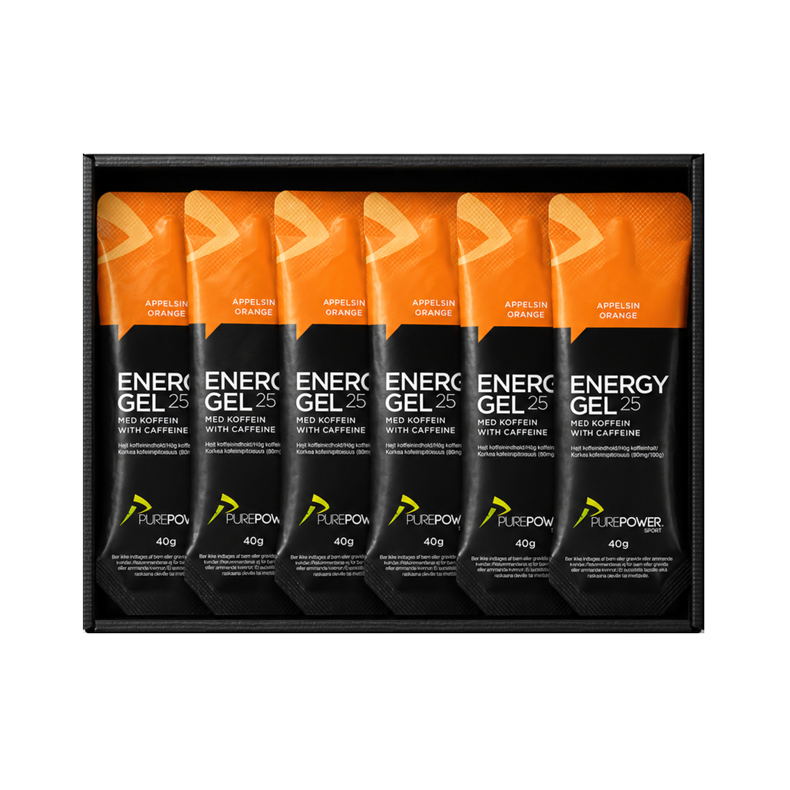 Energy Gel Koffein Appelsin 12 40