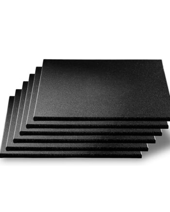 Odin Pro Gummigulv 500x500x15mm Sort    Stk  1kvm
