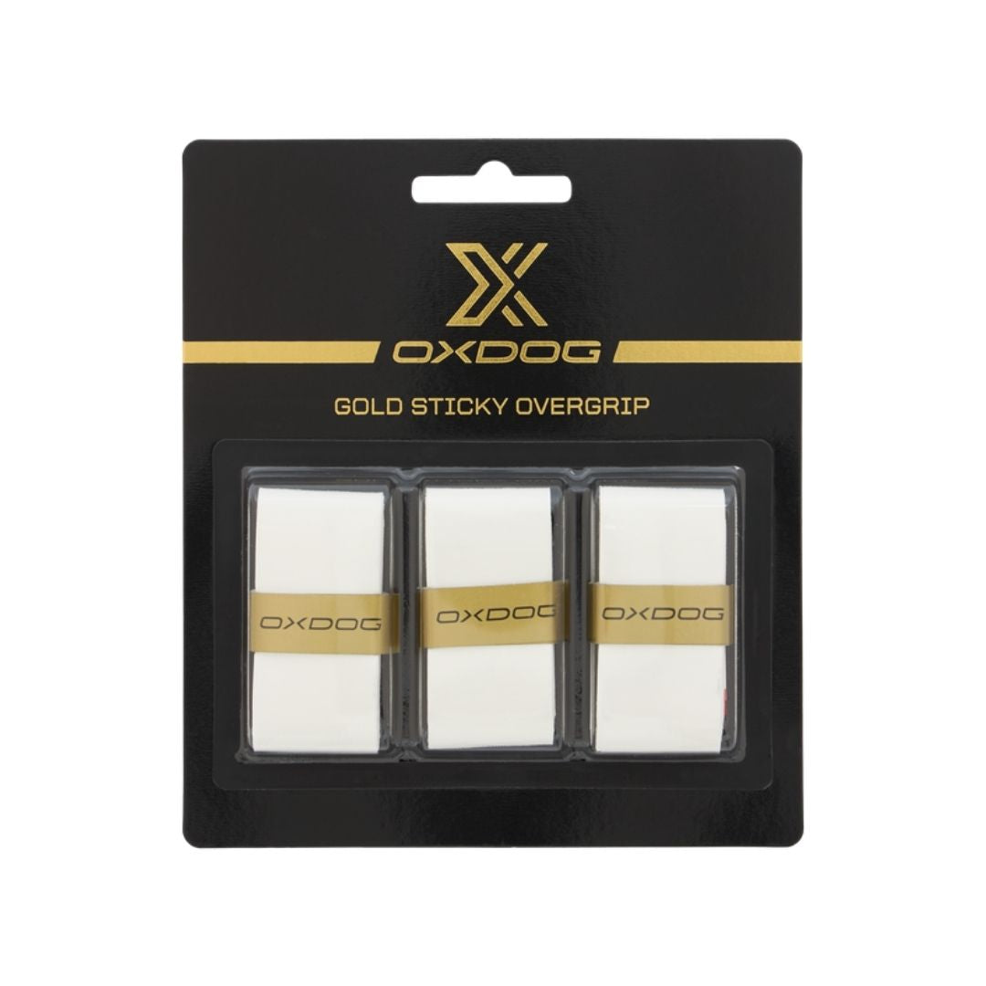 Oxdog Gold Sticky Overgrips -pak White