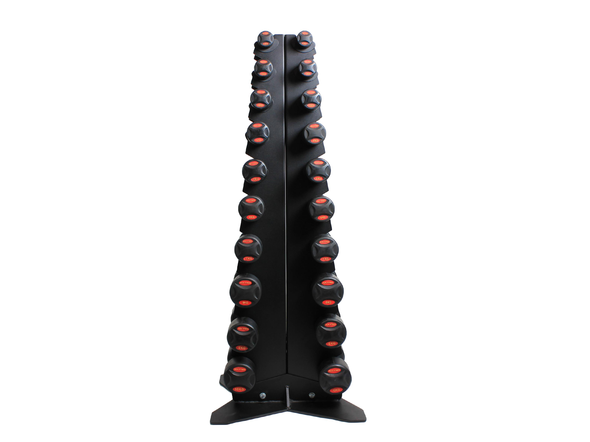 Peak Fitness - Inkl Pyramide Stativ Gummi 10 Kg