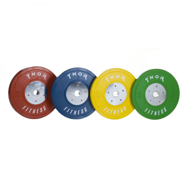 Thor Fitness Farvet Ol Bumper Vægtskiver 10kg   50mm    Stk