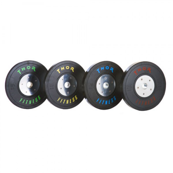 Thor Fitness Sorte Ol Bumper Vægtskiver 15kg   50mm    Stk