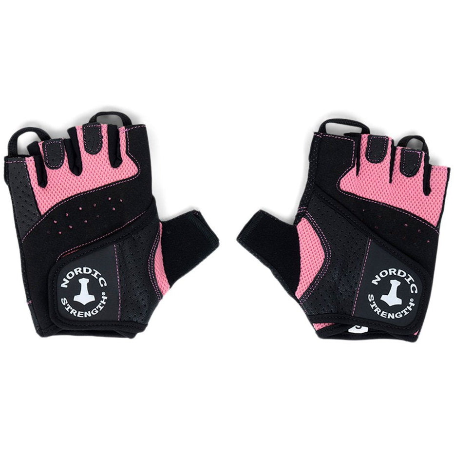 Træningshandsker Gummibelagt   Pink Nordic Strength