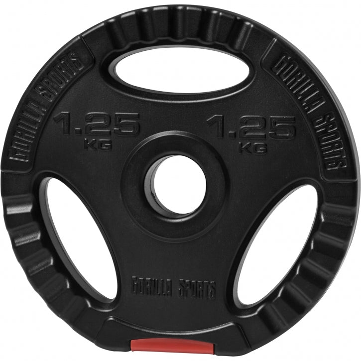 Vægtskive Med Greb Hård Plast 25 Kg 30 Mm
